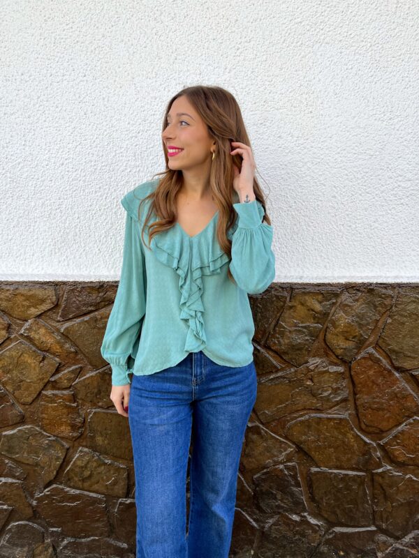 Blusa Blumen Aguamarina - Imagen 6