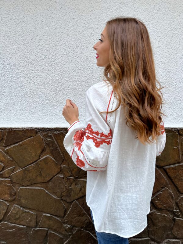 Blusa Bordado Teja - Imagen 3