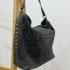 Bolso Serraje Gris Tachuelas - Imagen 3