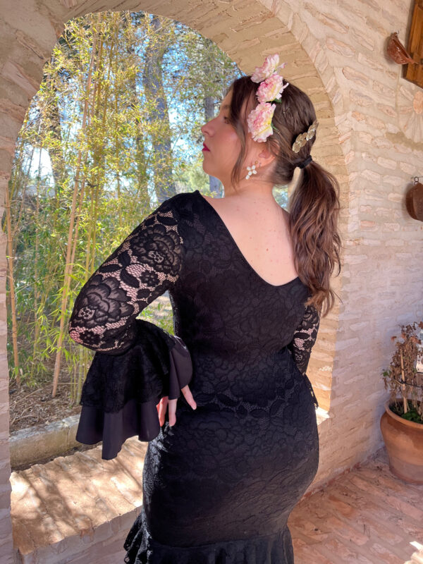 Vestido Flamenca Rocio Negro - Imagen 2