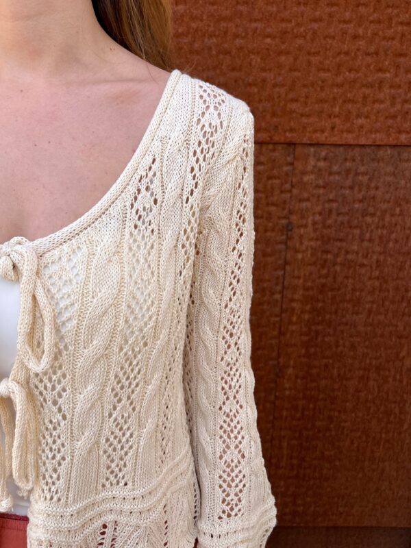 Chaqueta Calada Beige - Imagen 2