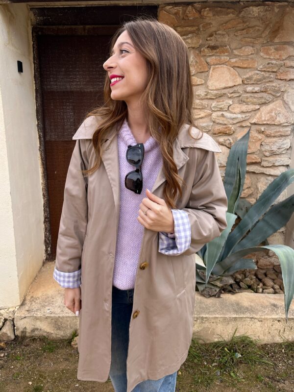 Gabardina Vichy Lavanda - Imagen 4