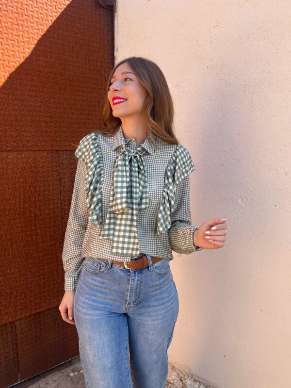 Camisa Lazo Vichy Verde - Imagen 5