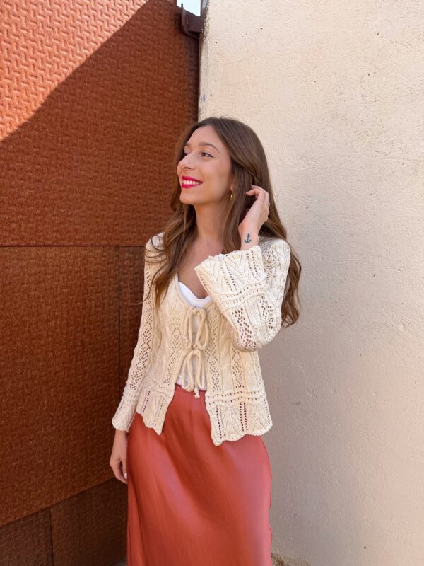 Chaqueta Calada Beige - Imagen 5