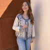 Chaqueta India Azul Marino