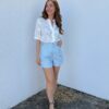 Short Rayas Azul