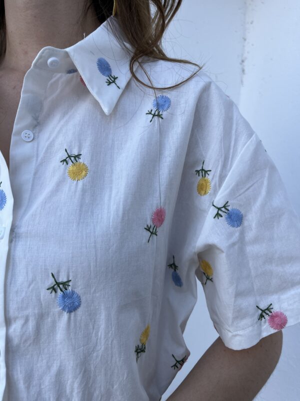 Camisa Flores Multicolor - Imagen 4
