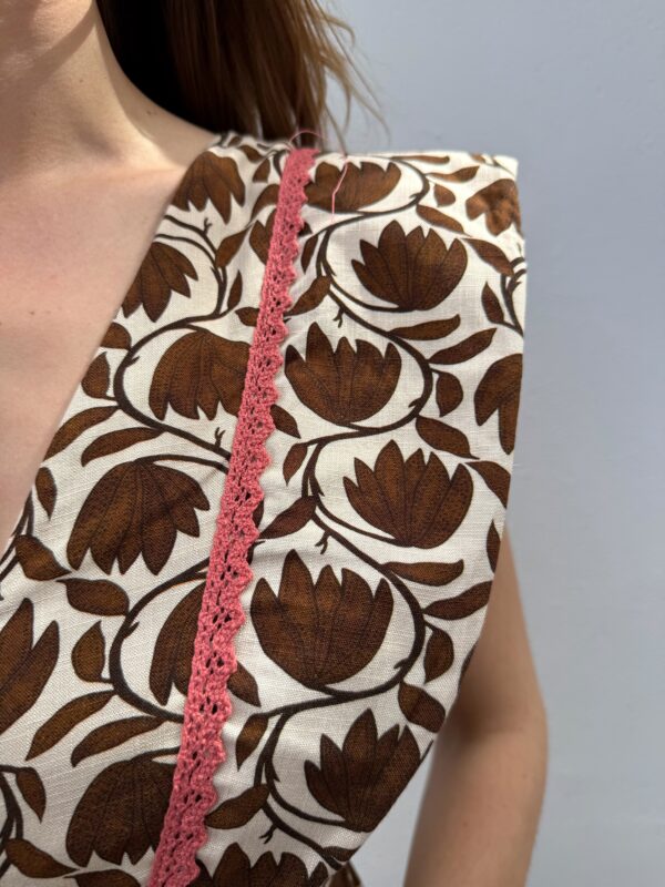 Vestido Tulipán Marrón Chocolate - Imagen 2