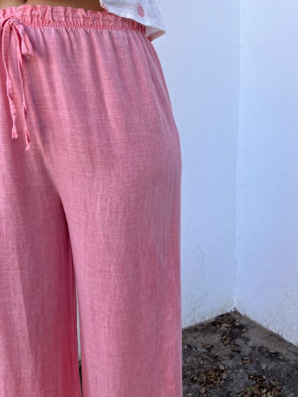 Pantalón Lino Coral - Imagen 2