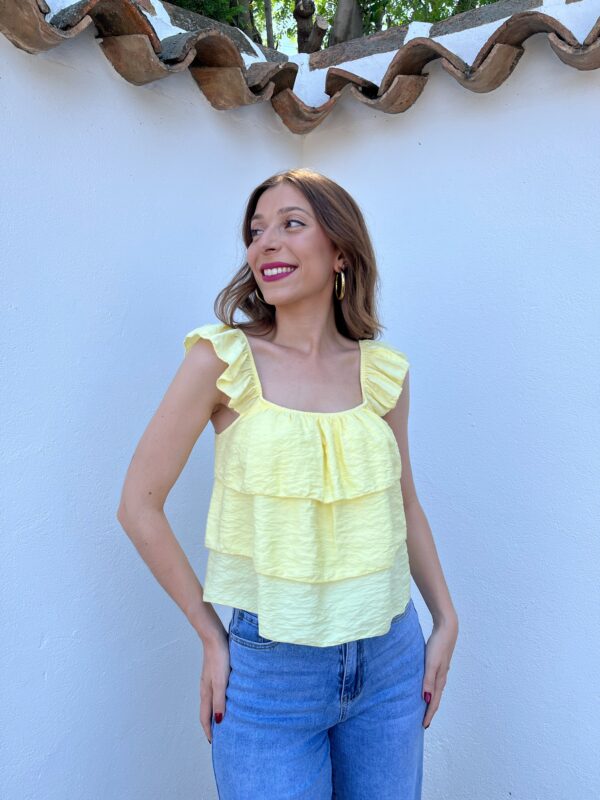 Top Camelia Amarillo Pastel - Imagen 6
