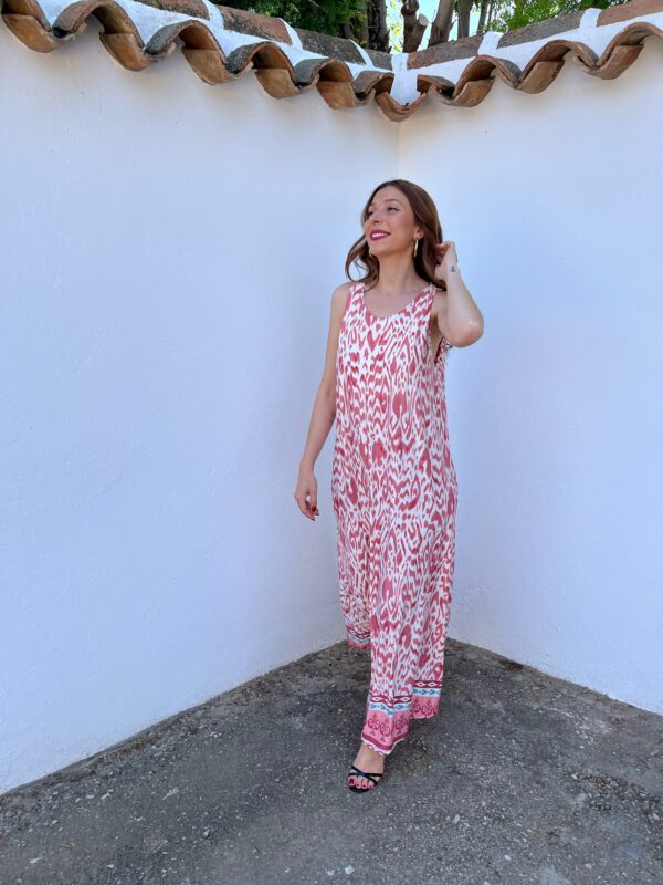 Vestido Licra Fría Rosa - Imagen 6
