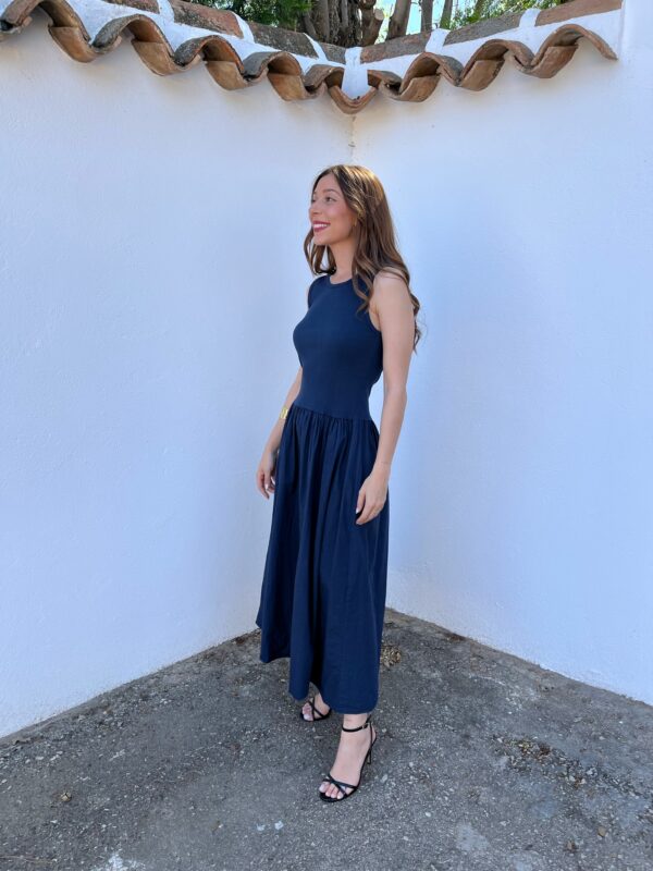 Vestido Manolita Azul Marino - Imagen 5