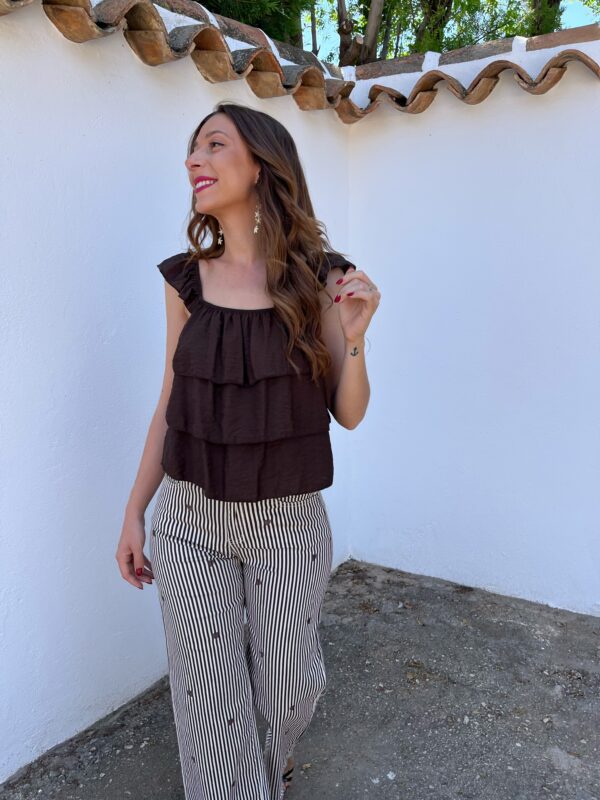 Top Camelia Chocolate - Imagen 4