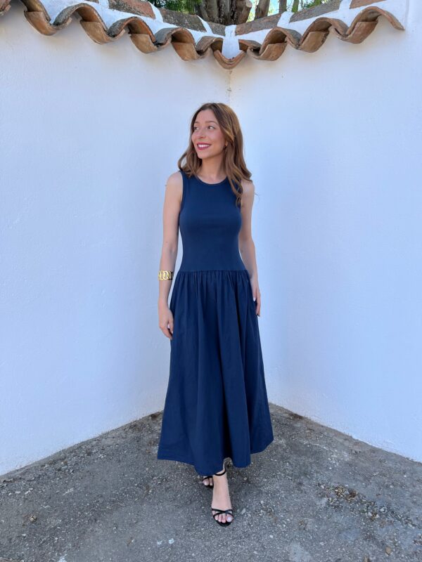 Vestido Manolita Azul Marino