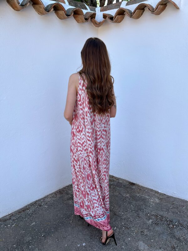 Vestido Licra Fría Rosa - Imagen 3