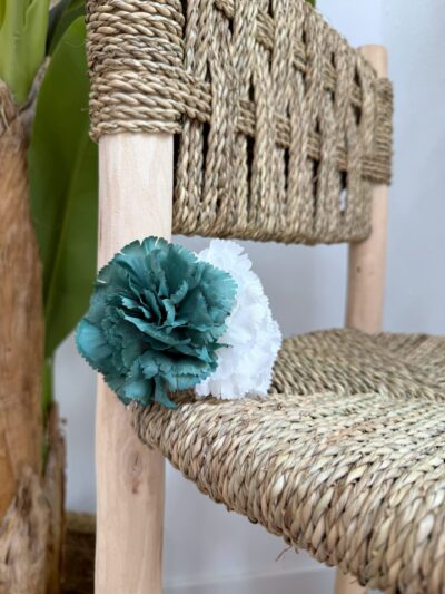 Peineta Clavel Mixto Verde - Talla única