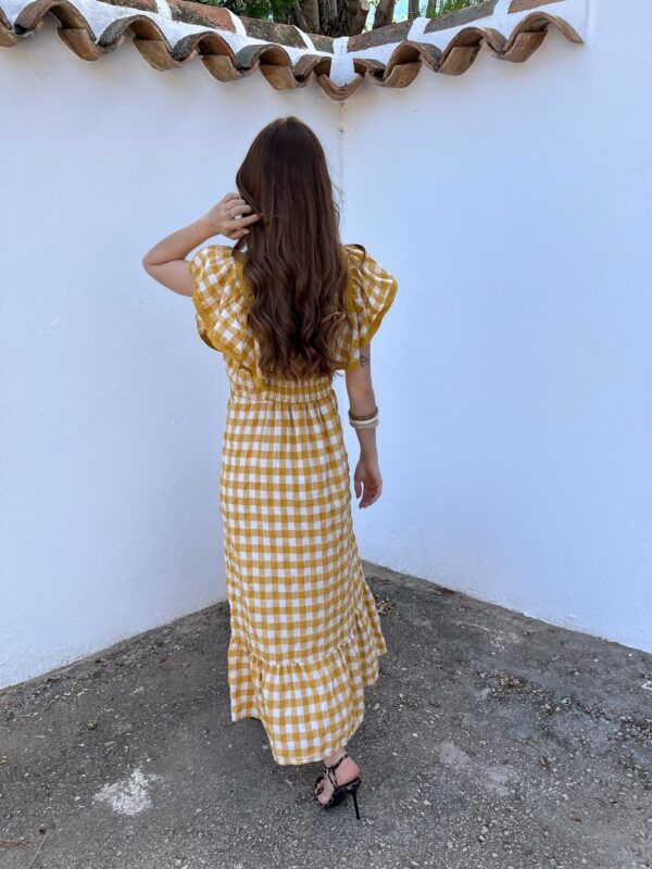 Vestido Zinia Mostaza - Imagen 4