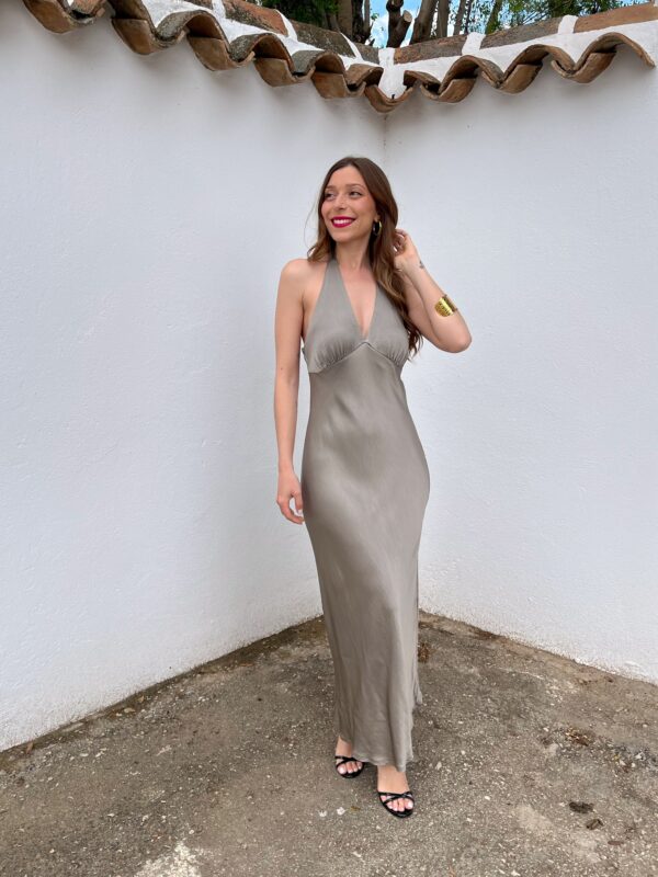 Vestido Satén Margarita - Imagen 3