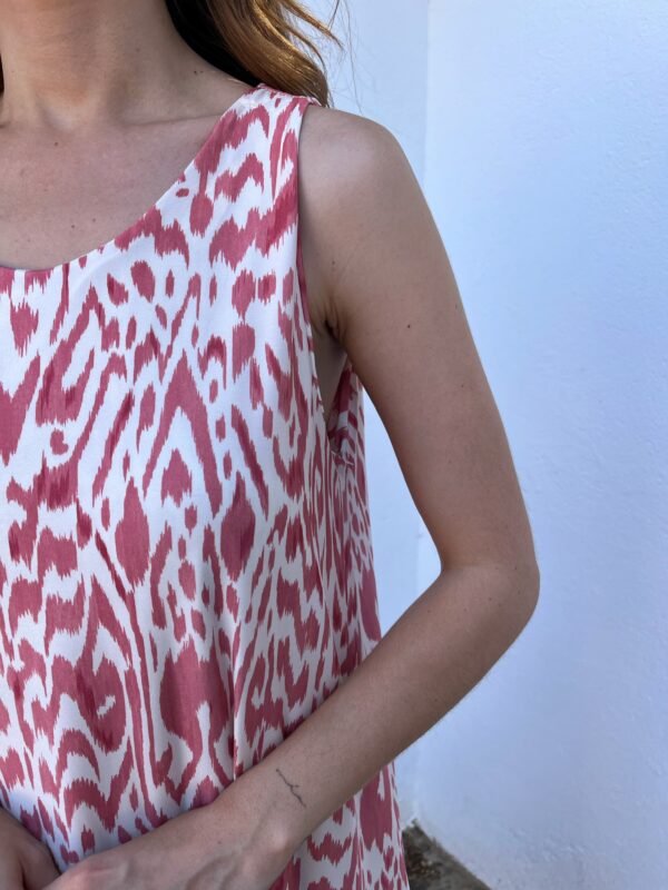 Vestido Licra Fría Rosa - Imagen 2
