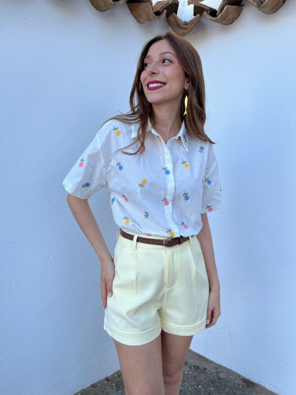 Camisa Flores Multicolor
