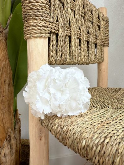 Peineta Clavel Blanco - Talla única