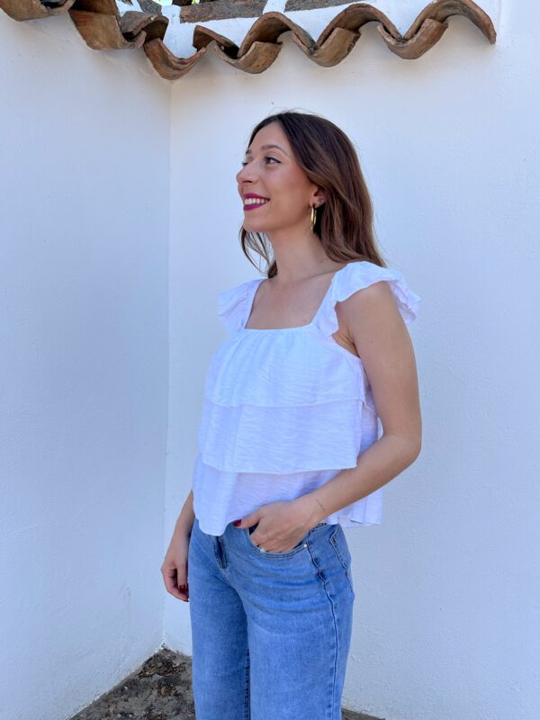 Top Camelia Blanco