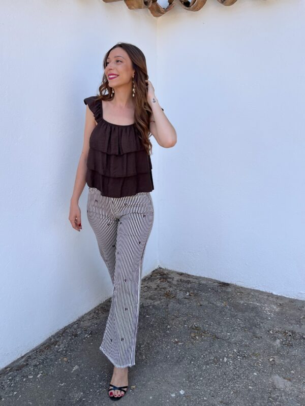 Pantalón Rayas Choco - Imagen 2