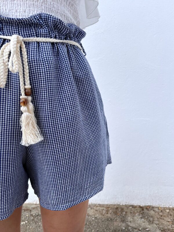 Short Vichy Azul Marino - Imagen 2