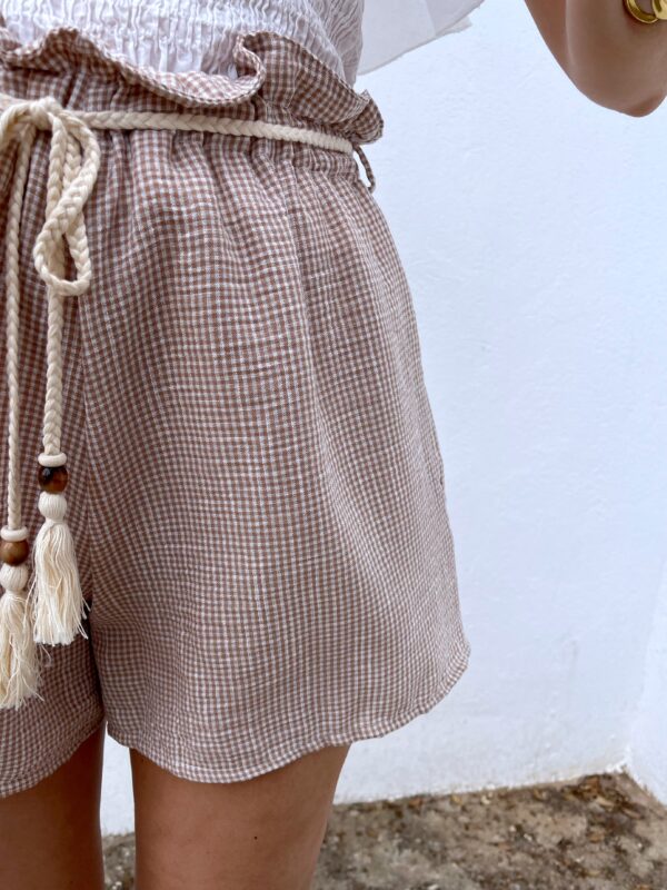 Short Vichy Beige