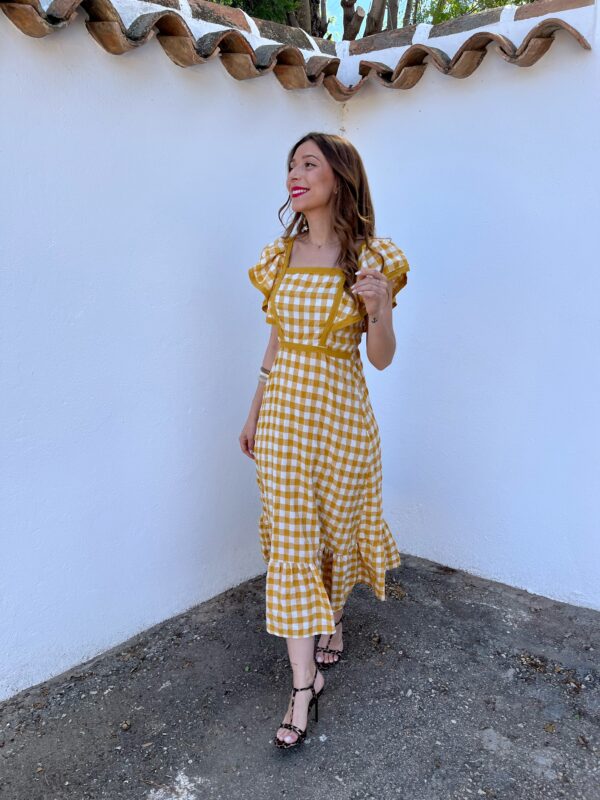 Vestido Zinia Mostaza