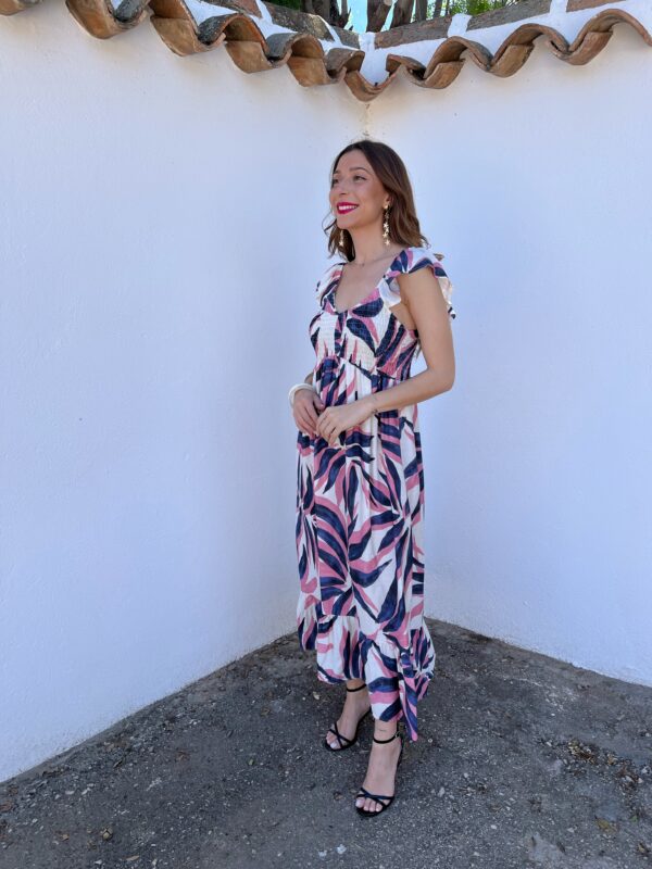 Vestido Ninoska Rosa - Imagen 4