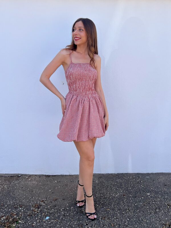 Vestido Globo Teja - Imagen 5