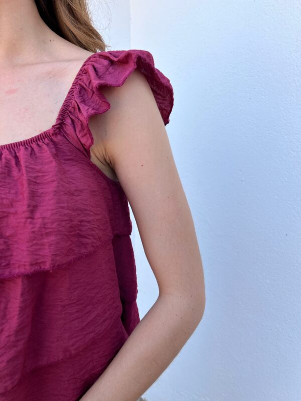 Top Camelia Burdeos - Imagen 2