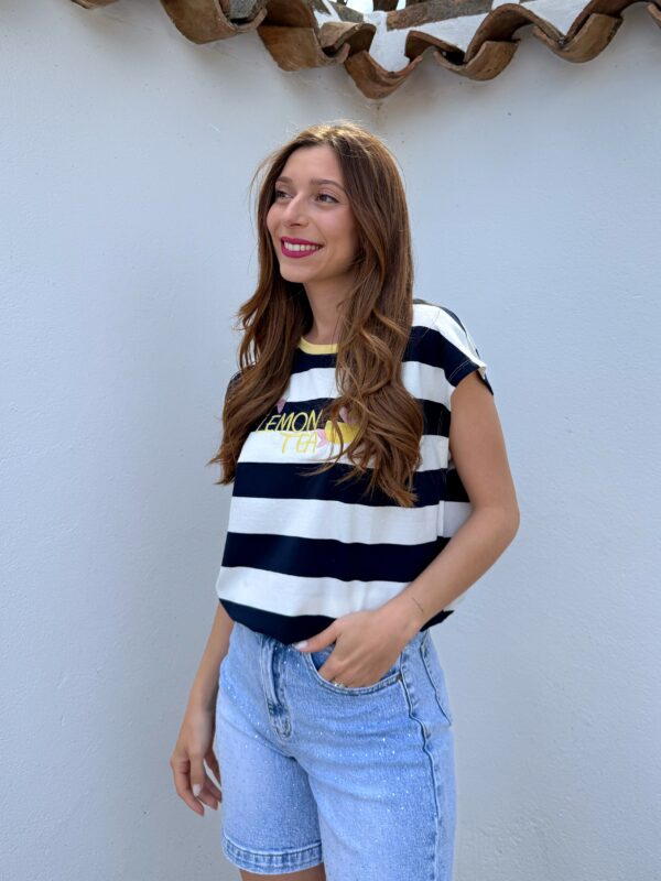 Camiseta Lemon Azul Marino