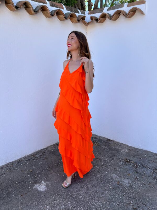 Vestido Kiara Naranja - Imagen 5