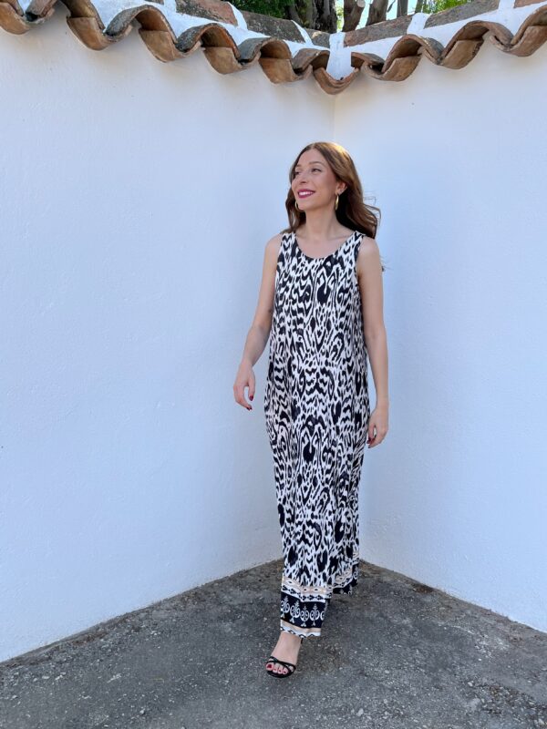 Vestido Licra Fría Negro - Imagen 6