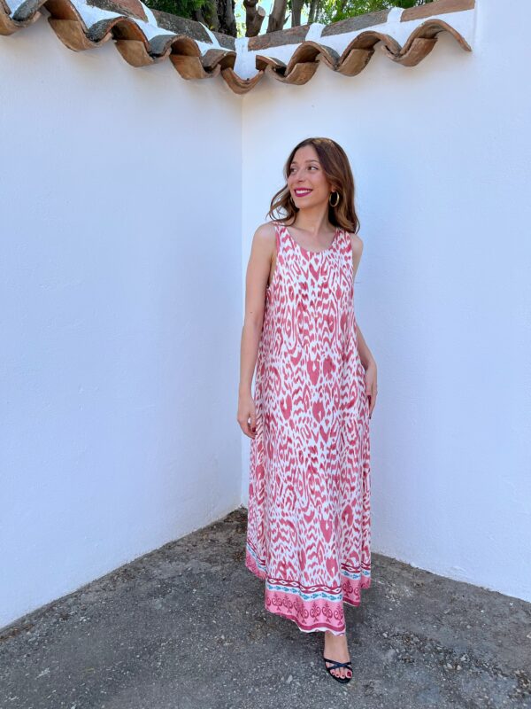 Vestido Licra Fría Rosa - Imagen 5