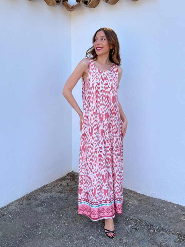 Vestido Licra Fría Rosa