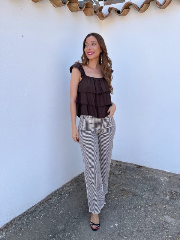 Pantalón Rayas Choco - Imagen 4