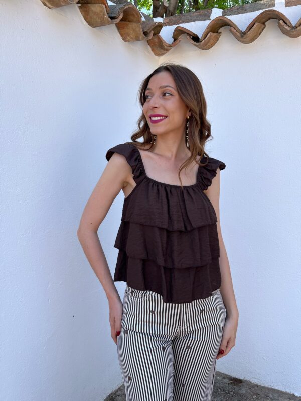 Top Camelia Chocolate - Imagen 5