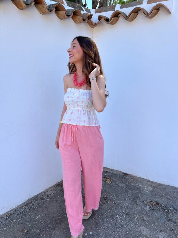 Pantalón Lino Coral - Imagen 6
