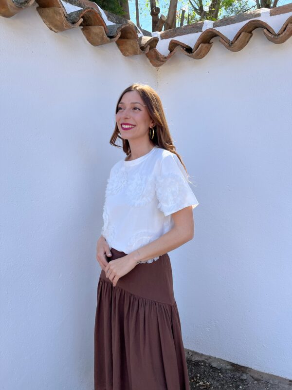 Camiseta Basic Flor Tul - Imagen 4