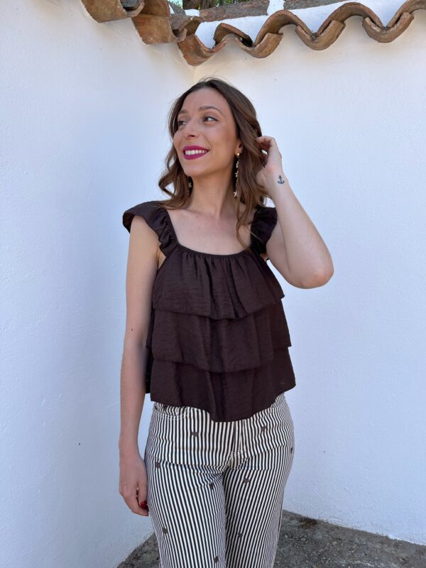 Top Camelia Chocolate - Imagen 3