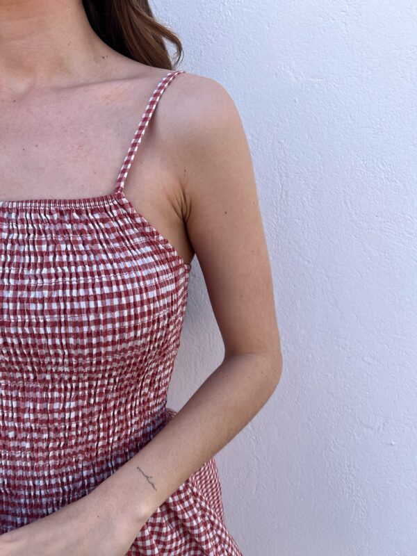 Vestido Globo Teja - Imagen 2