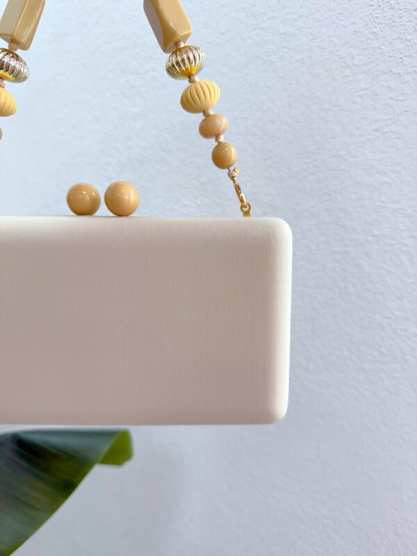 Cartera Beige Asa Bolitas - Imagen 3