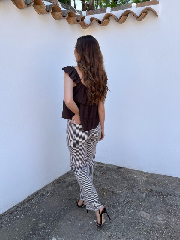 Pantalón Rayas Choco - Imagen 3