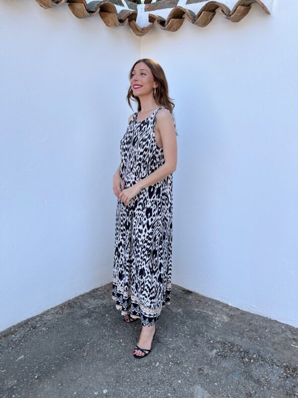 Vestido Licra Fría Negro - Imagen 5