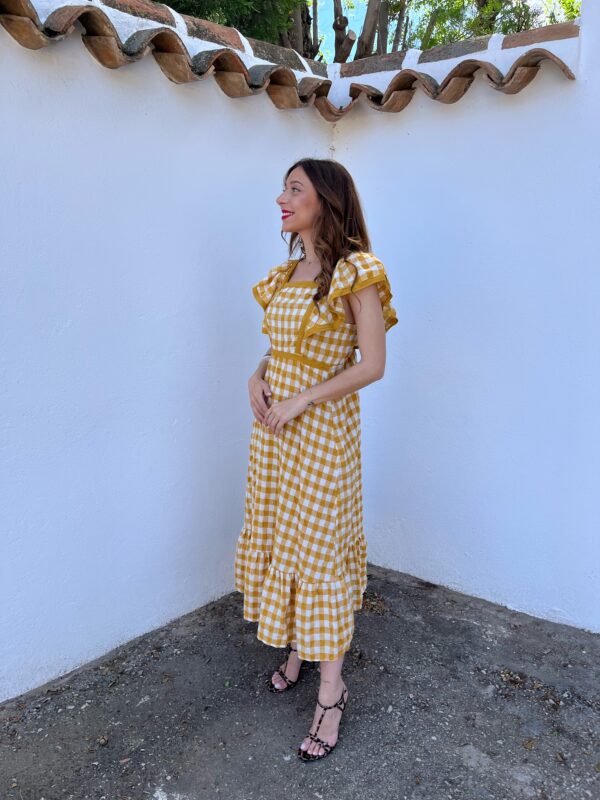 Vestido Zinia Mostaza - Imagen 5