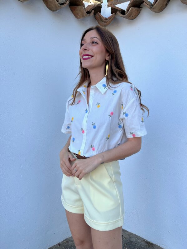 Camisa Flores Multicolor - Imagen 2