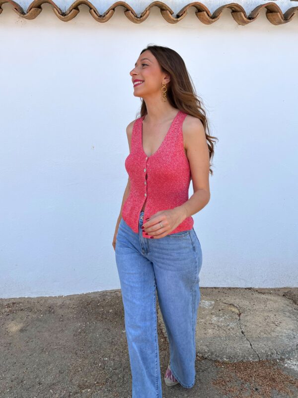 Top/Chaleco Coral Glitter - Imagen 4